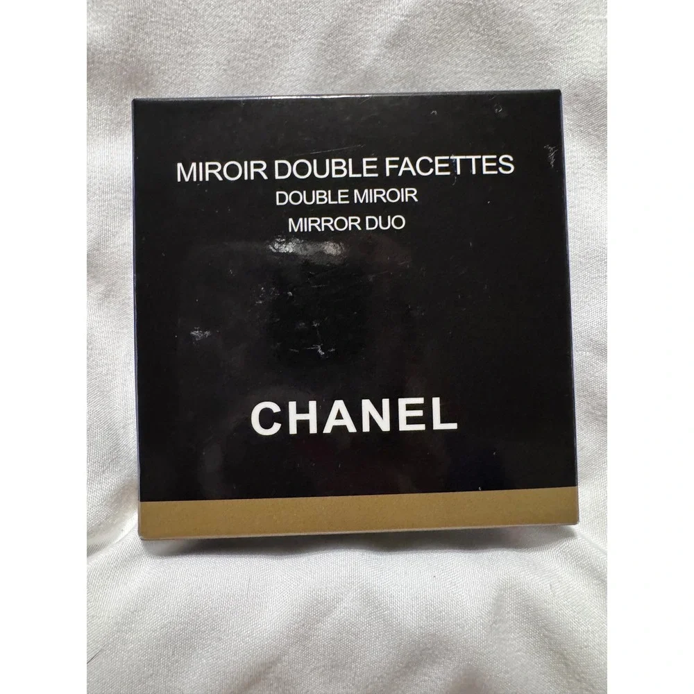 Chanel Miroir Double Facettes Mirror Duo 137.500 Black Compact with Pouch Box